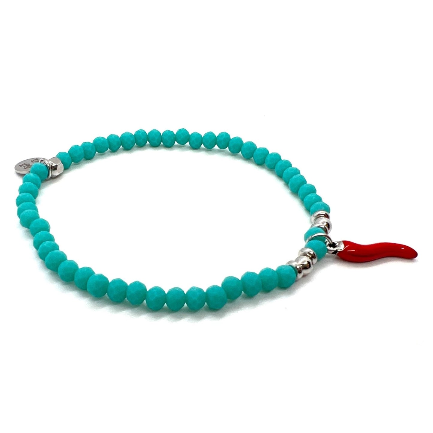 Bracciale "good luck!" azzurro