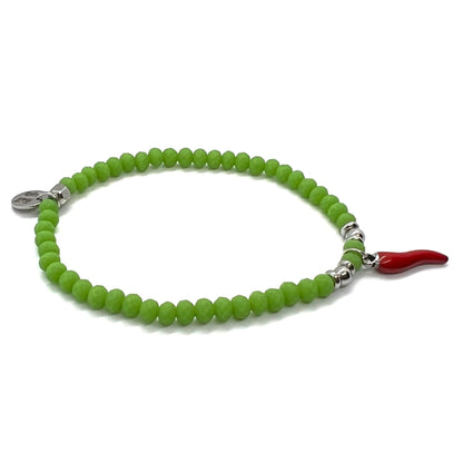 Bracciale "good luck!" verde