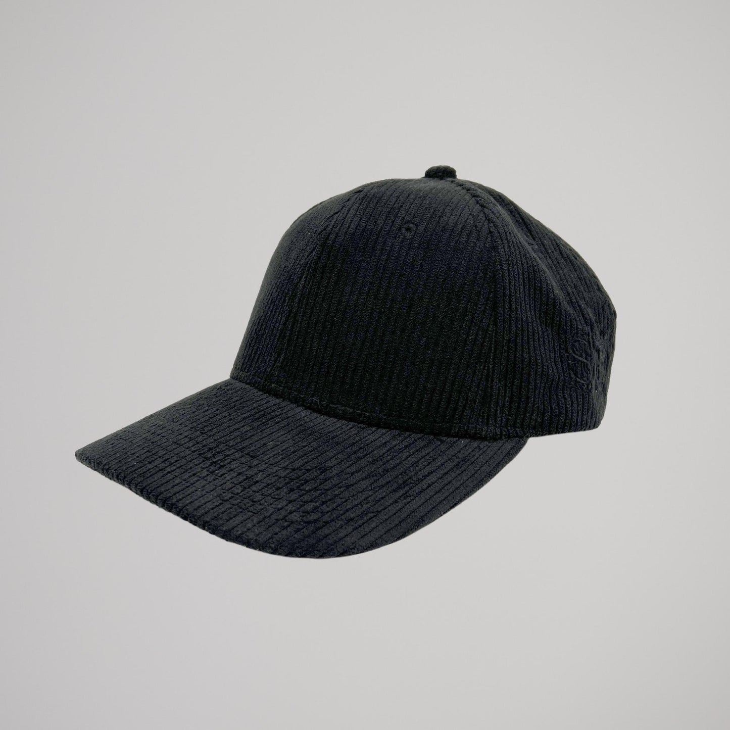 Cappellino Velluto a Coste Nero