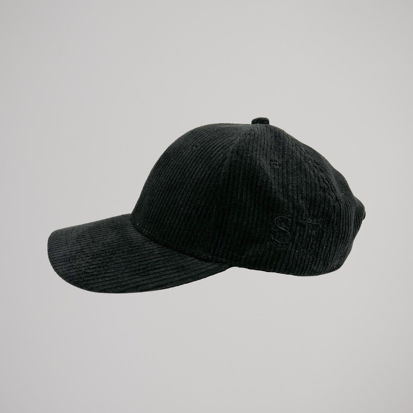 Cappellino Velluto a Coste Nero